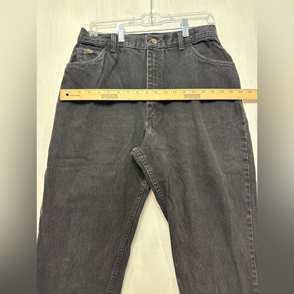 Vintage Wrangler for Women Black High Waisted Jeans Sz 14 x 34 USA 100% Cotton - Picture 9 of 10